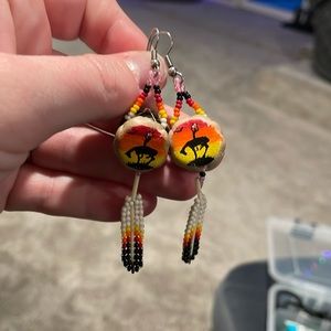 🪶Antique Native American earrings